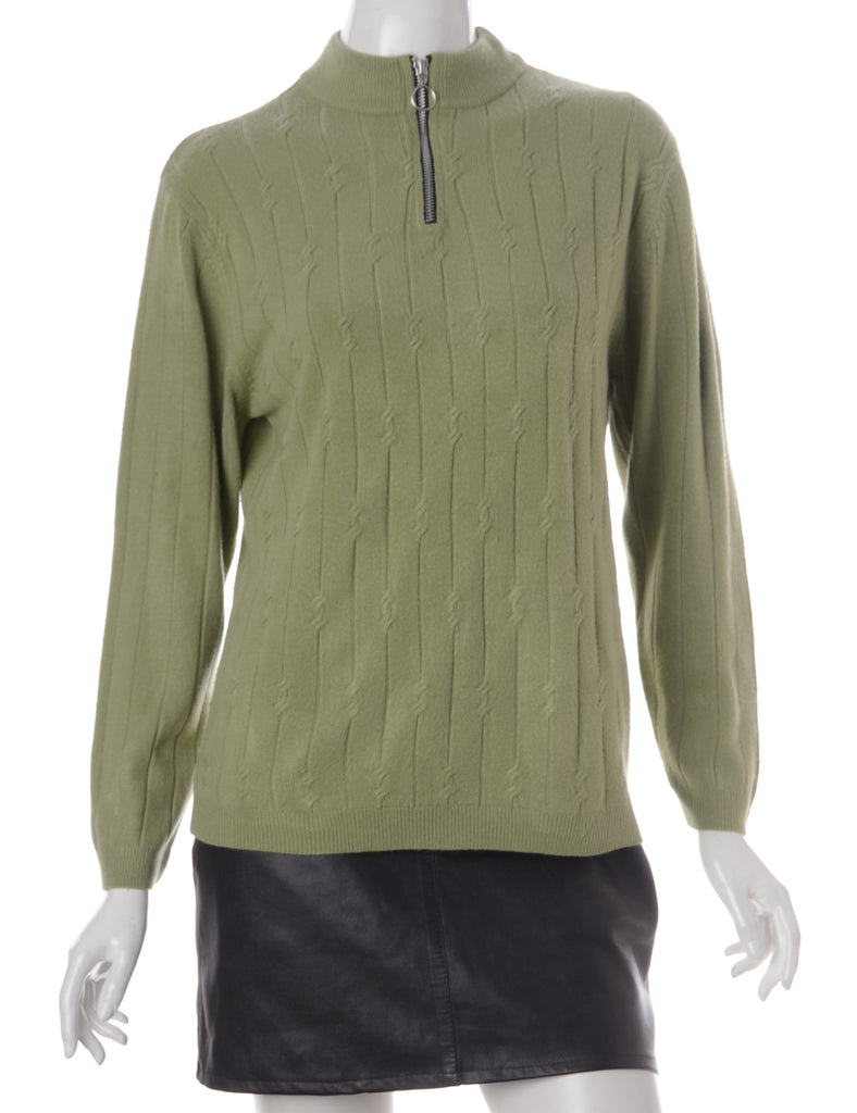 Beyond Retro Label Label Michelle Zip Through Turtle Neck