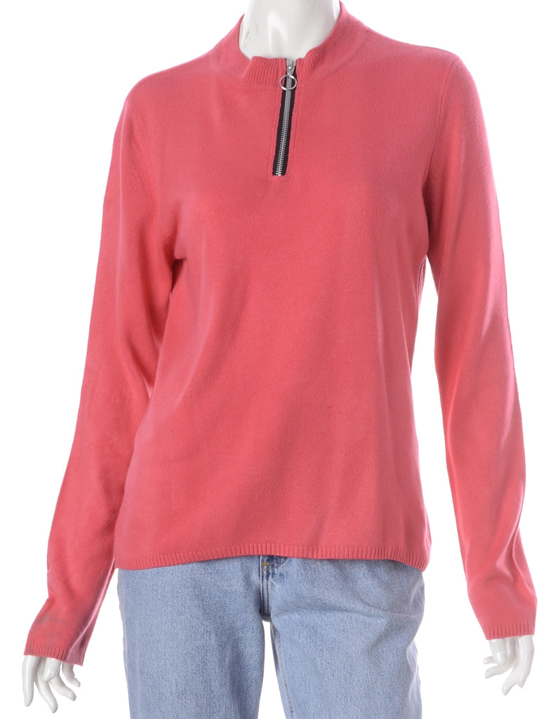 Beyond Retro Label Label Michelle Zip Through Turtle Neck