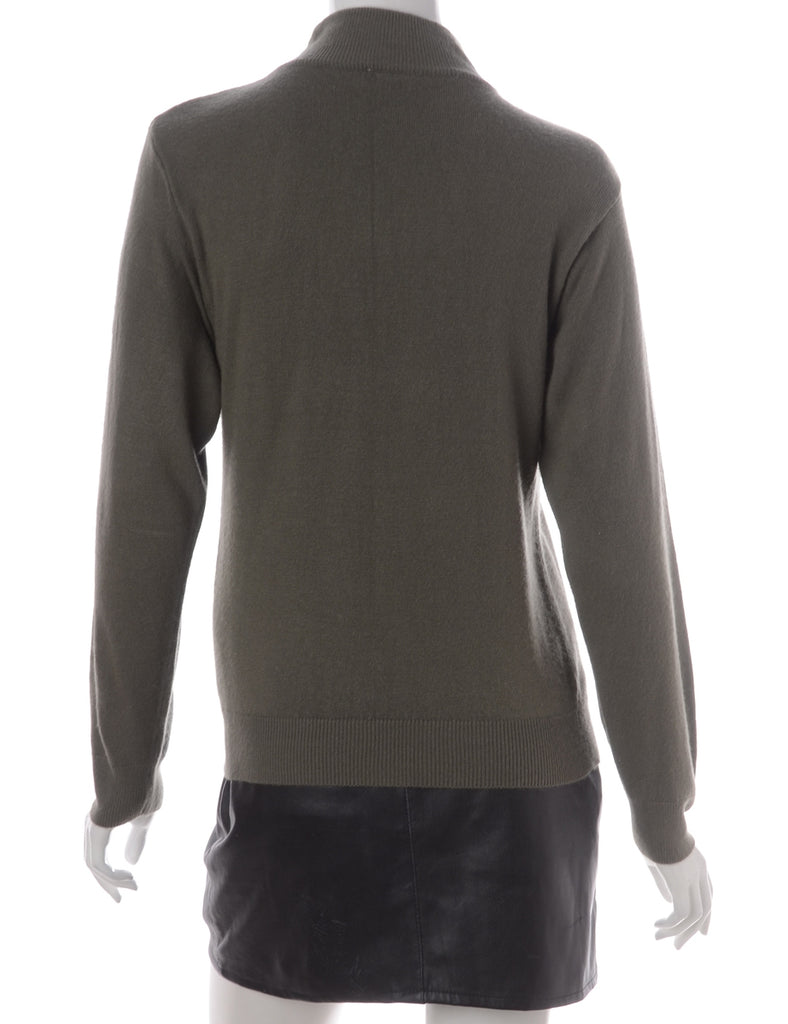 Beyond Retro Label Label Michelle Zip Through Turtle Neck