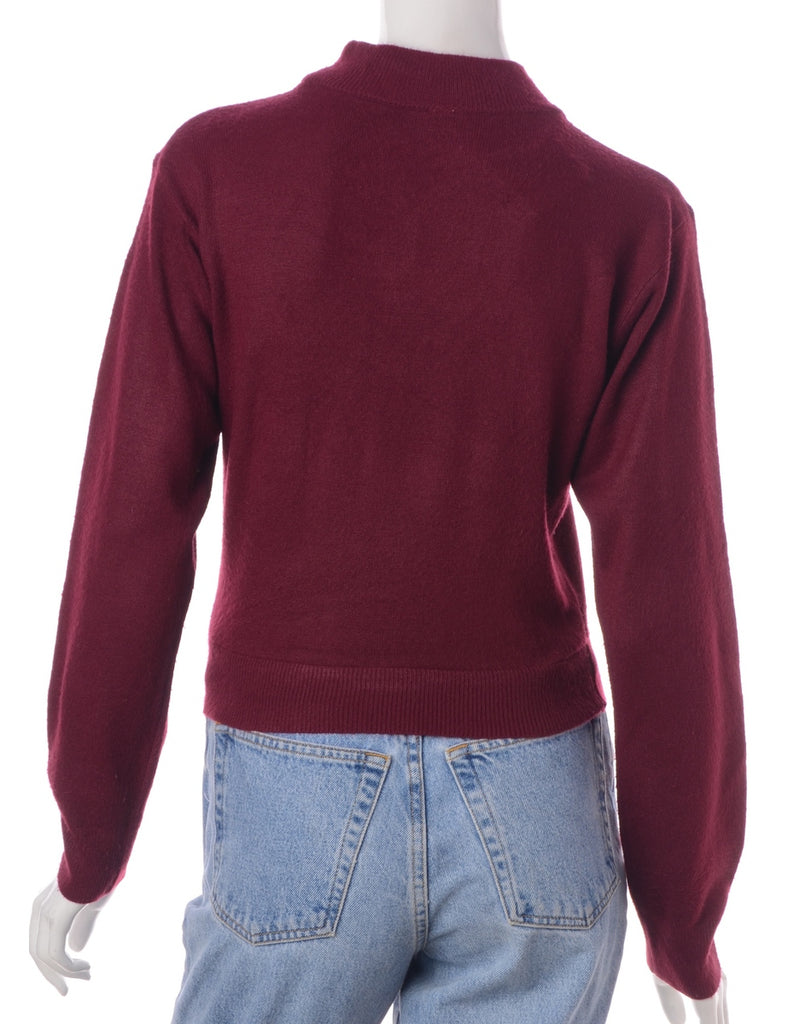 Beyond Retro Label Label Michelle Zip Through Turtle Neck