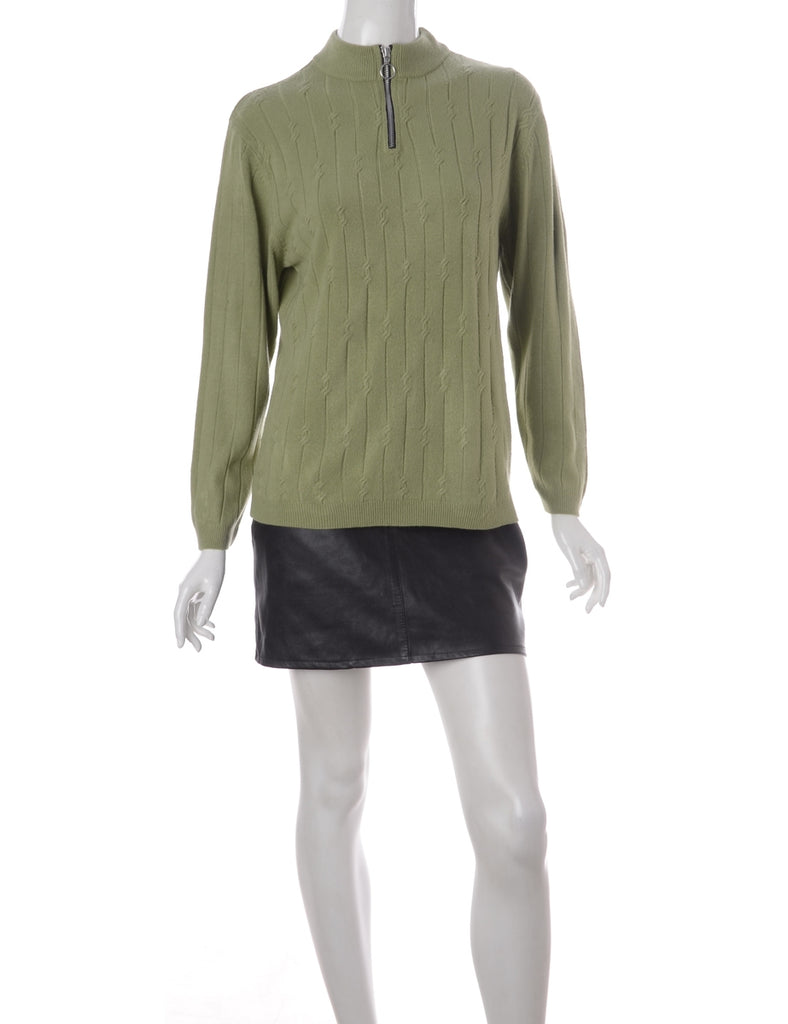 Beyond Retro Label Label Michelle Zip Through Turtle Neck