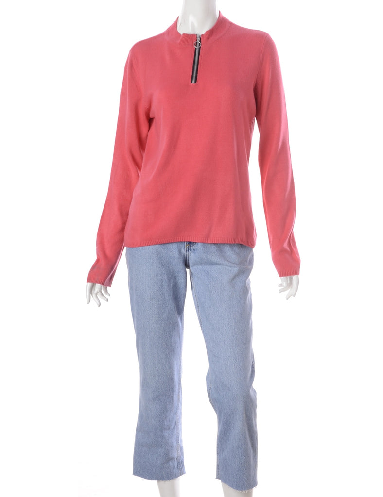 Beyond Retro Label Label Michelle Zip Through Turtle Neck
