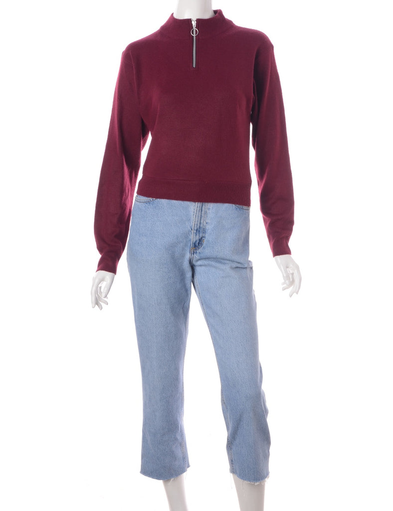 Beyond Retro Label Label Michelle Zip Through Turtle Neck
