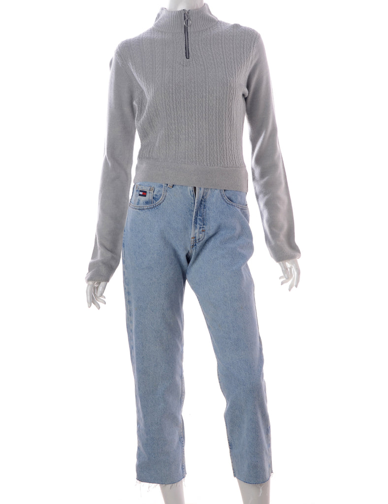 Beyond Retro Label Label Michelle Zip Through Turtle Neck