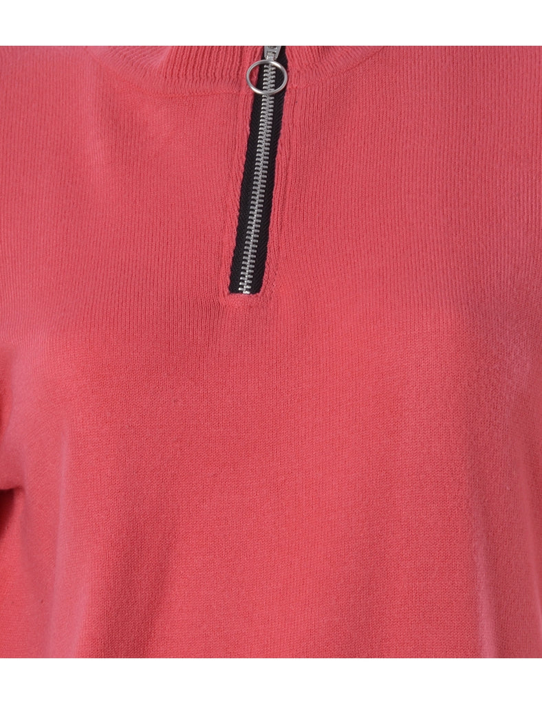 Beyond Retro Label Label Michelle Zip Through Turtle Neck