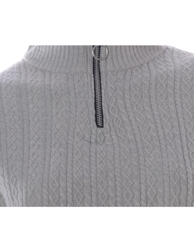 Beyond Retro Label Label Michelle Zip Through Turtle Neck