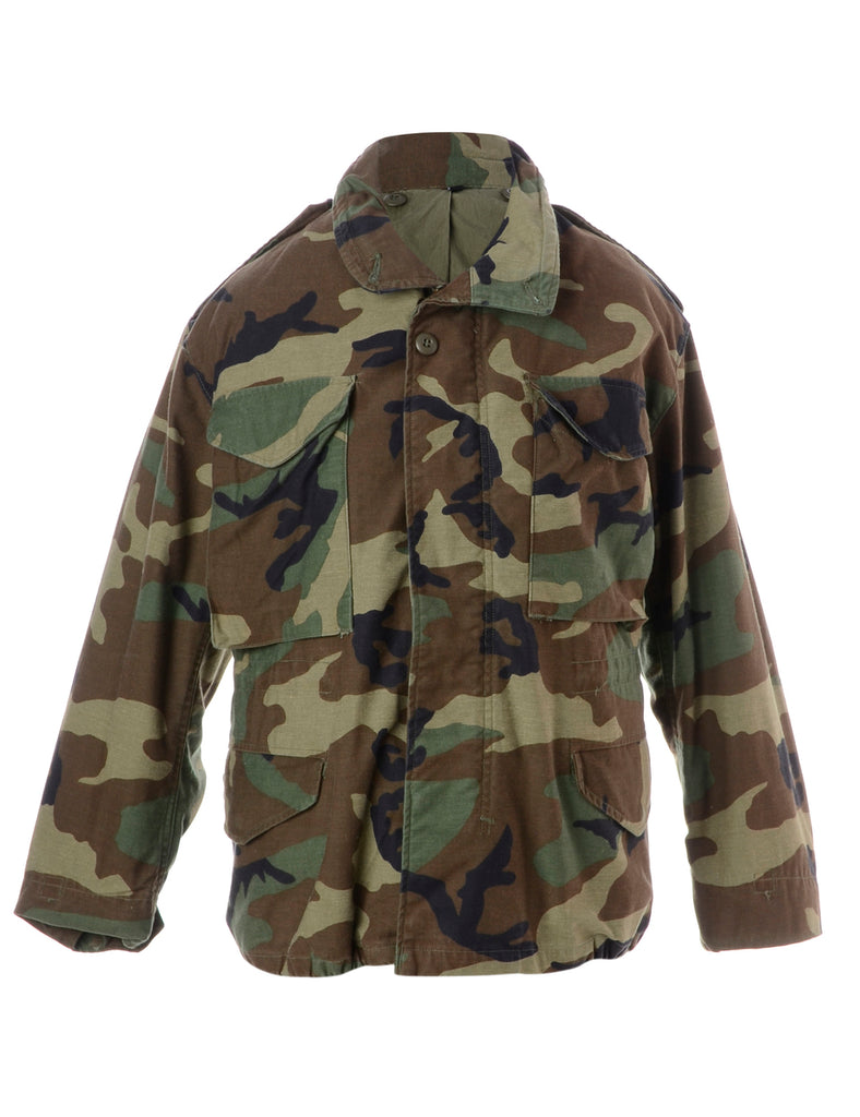 Beyond Retro Label Label Military Jacket With Sequin Panel