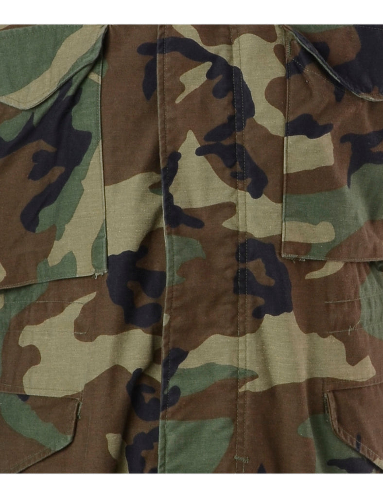 Beyond Retro Label Label Military Jacket With Sequin Panel
