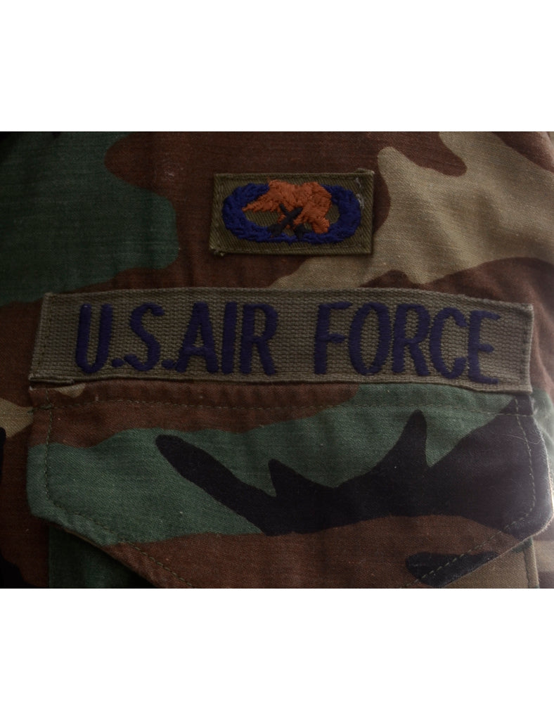 Beyond Retro Label Label Military Jacket With Sequin Panel