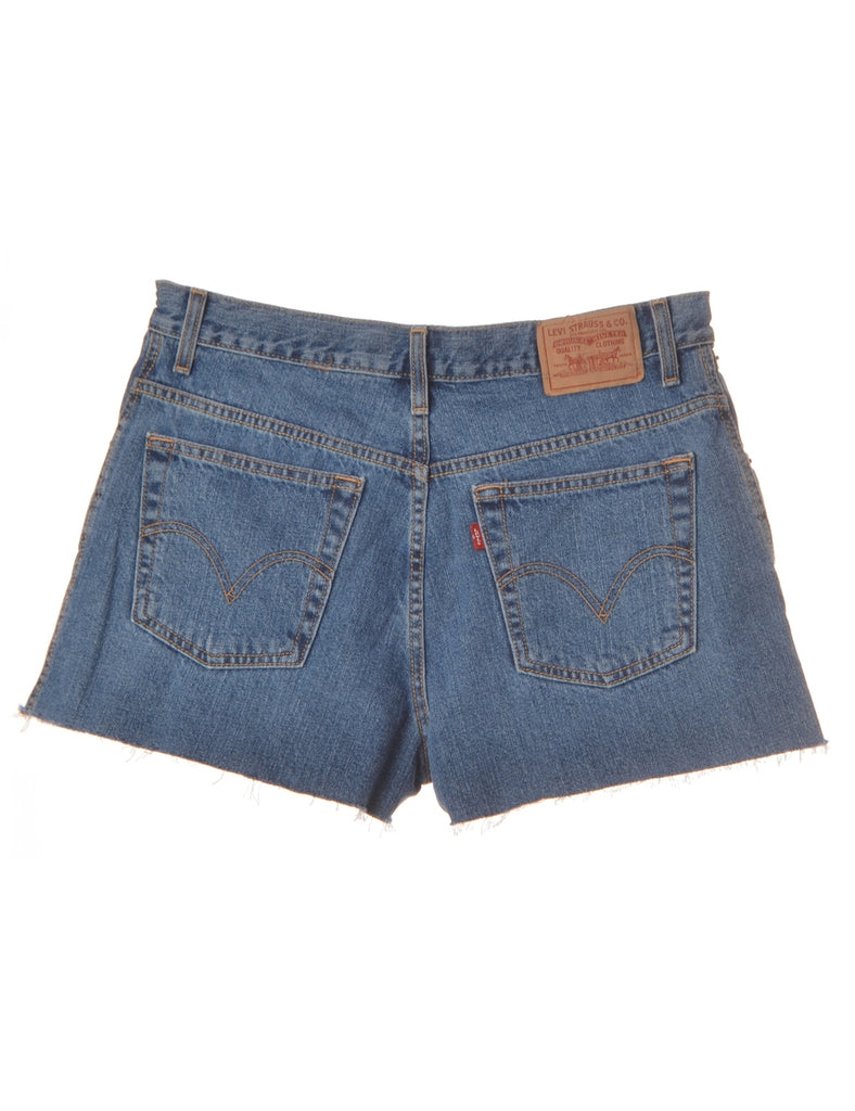 Beyond Retro Label Label Molly Frayed denim shorts