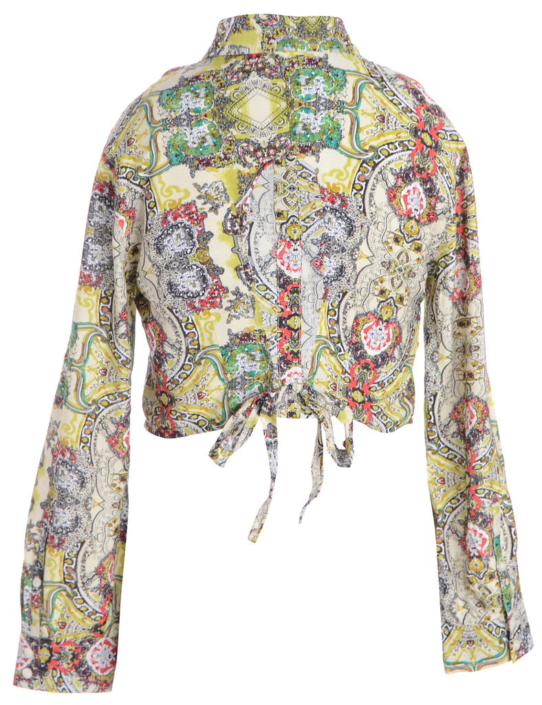 Beyond Retro Label Label Nova Tie Back Blouse