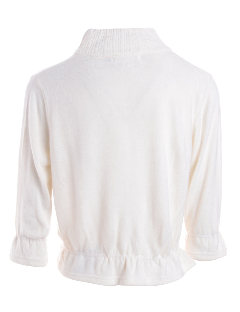 Beyond Retro Label Label Off White Frill Jumper