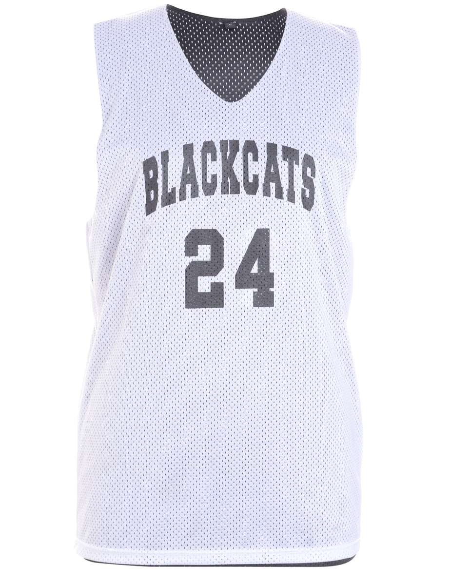 Women's Beyond Retro Label Label Oversized Basketball Jersey Dress White, L 