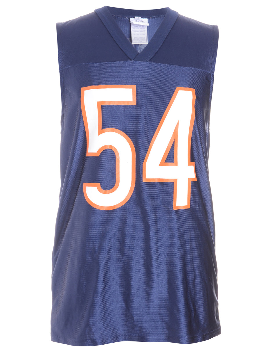 Women's Beyond Retro Label Label Oversized Basketball Jersey Dress Blue, XL Women's Beyond Retro Label Label Oversized Basketball Jersey Dress Blue, XL