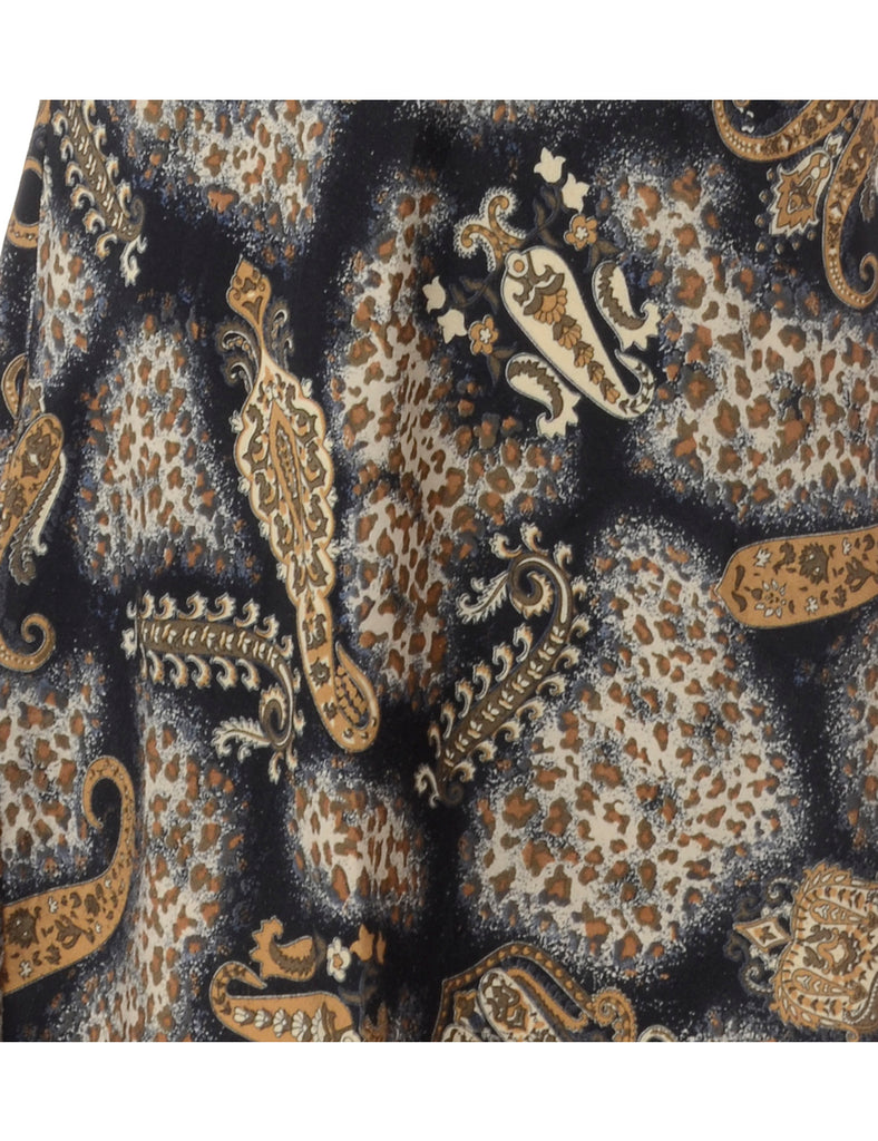 Label Paisley Short Dress