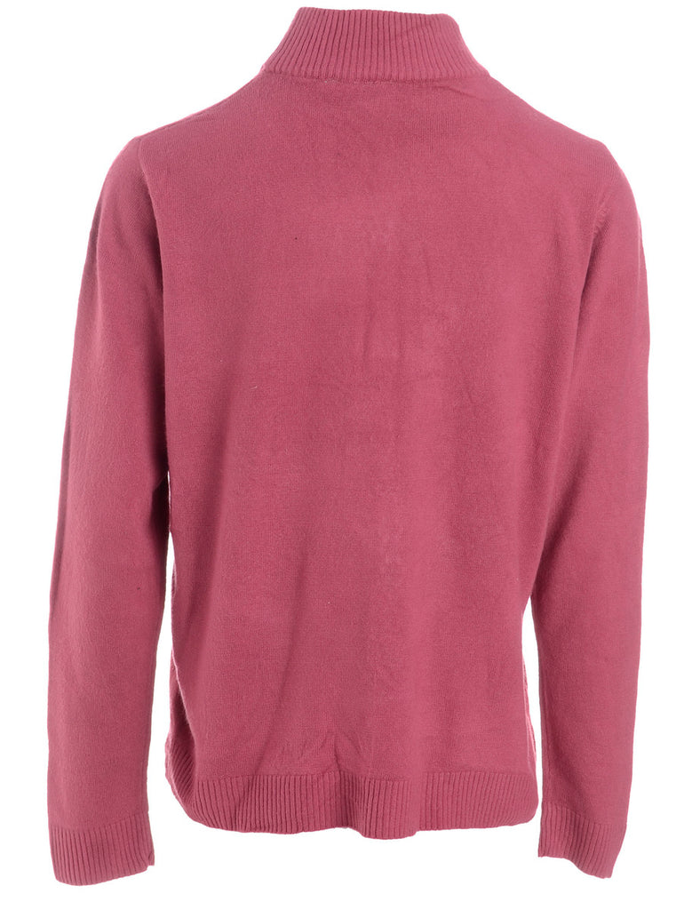 Beyond Retro Label Label Pale Pink Varsity Knit