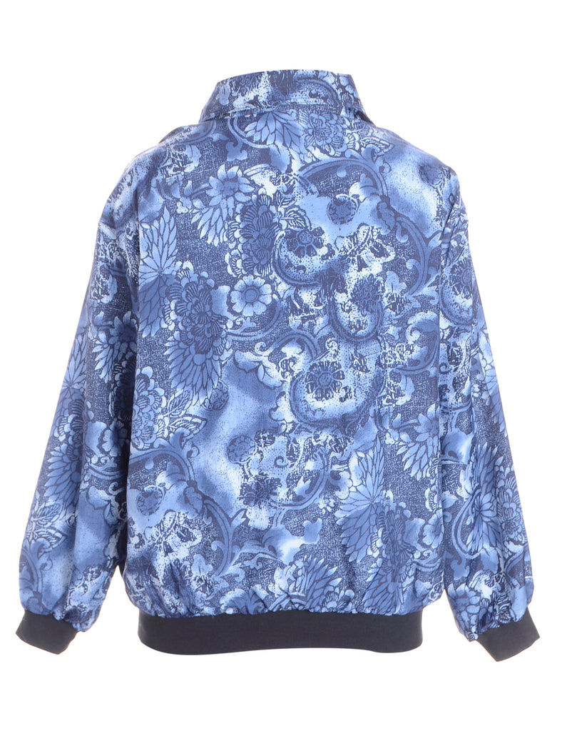 Beyond Retro Label Label Patterned Bomber Jacket