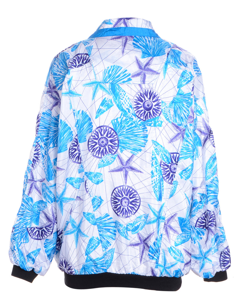 Beyond Retro Label Label Patterned Bomber Jacket