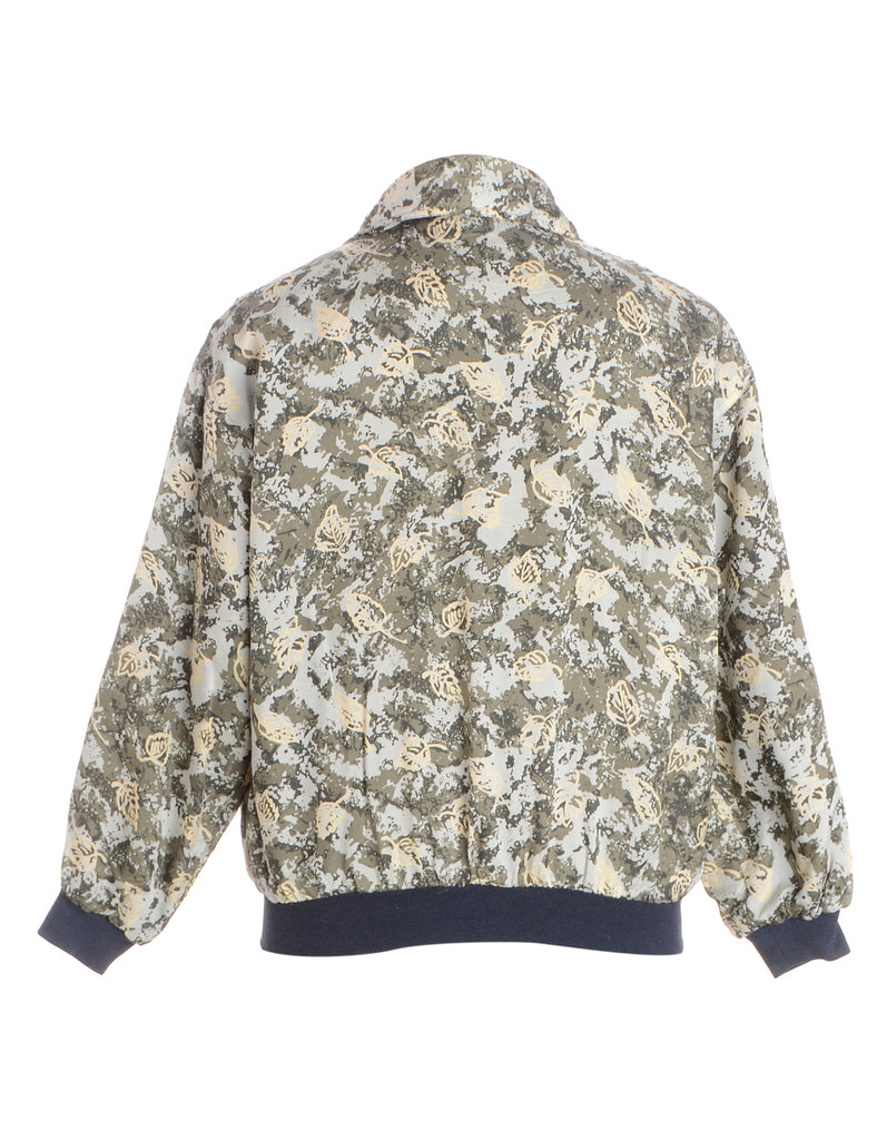 Beyond Retro Label Label Patterned Bomber Jacket