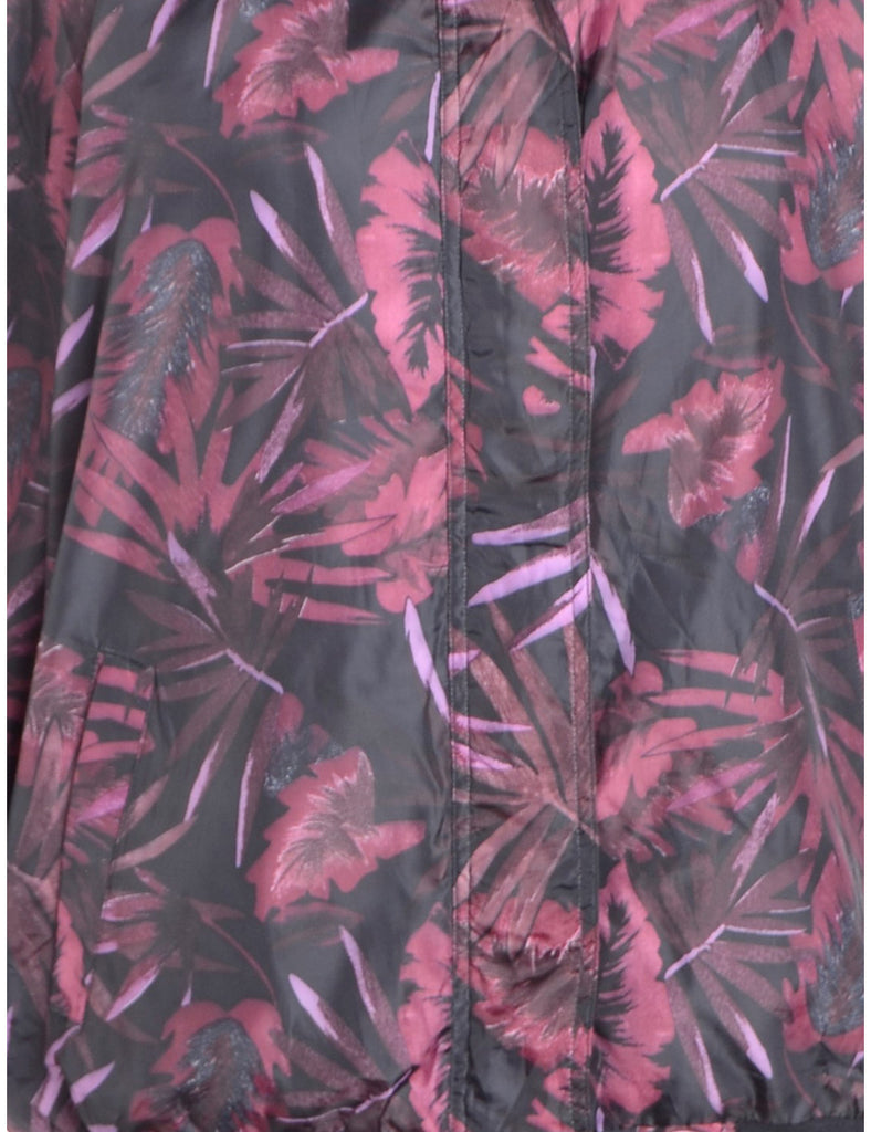 Beyond Retro Label Label Patterned Bomber Jacket