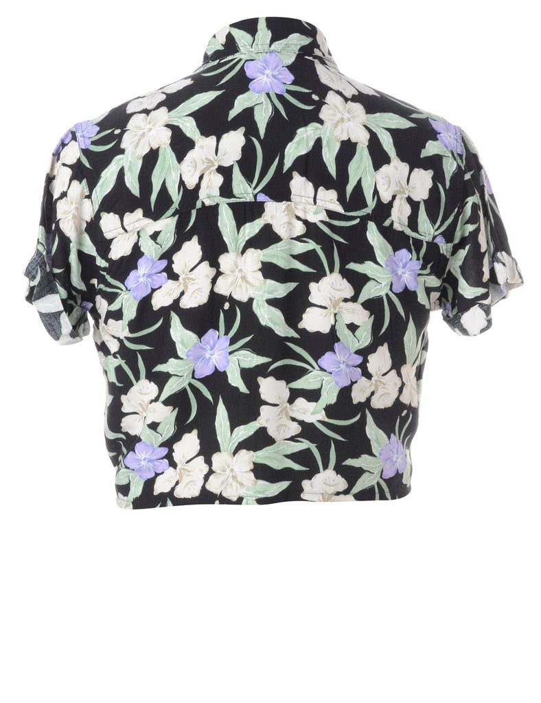 Beyond Retro Label Label Peggy S/S Print Tie Blouse