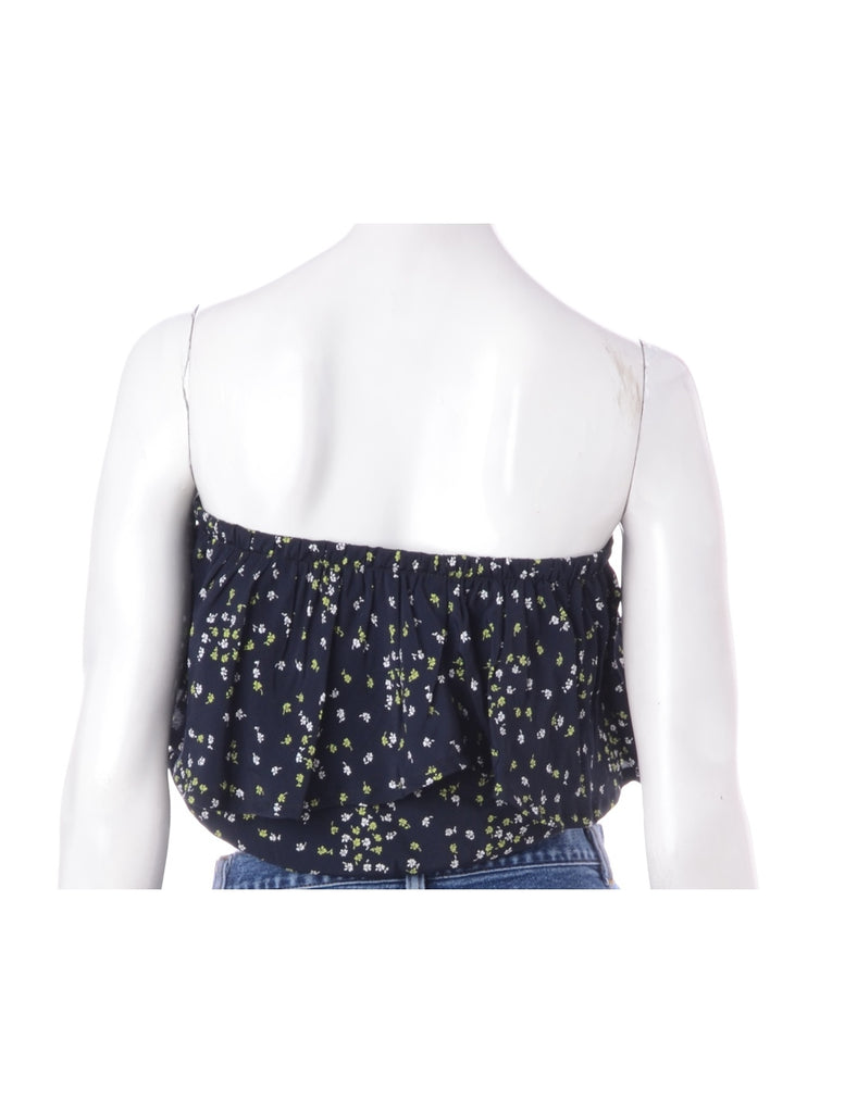 Beyond Retro Label Label Penelope Crop Frill Top
