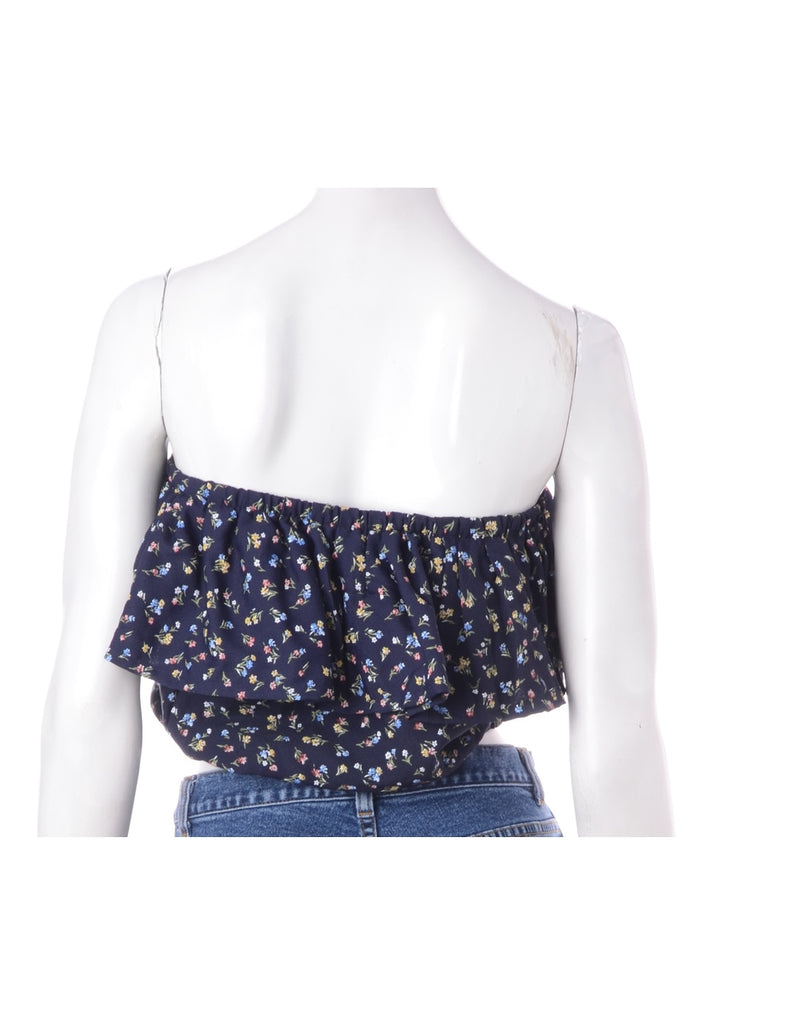 Beyond Retro Label Label Penelope Crop Frill Top