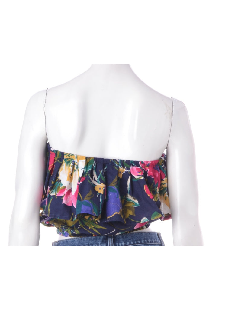 Beyond Retro Label Label Penelope Crop Frill Top