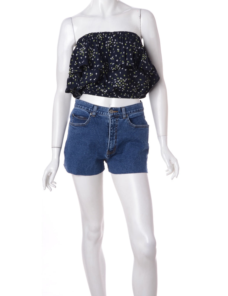 Beyond Retro Label Label Penelope Crop Frill Top