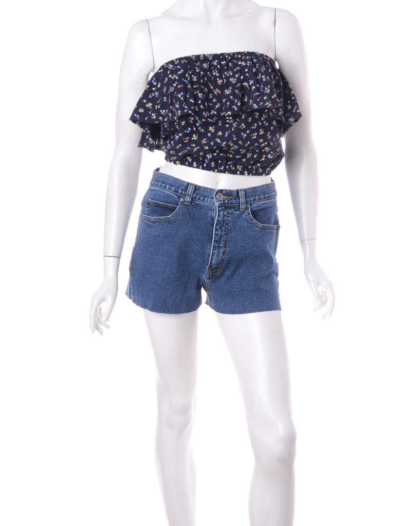 Beyond Retro Label Label Penelope Crop Frill Top