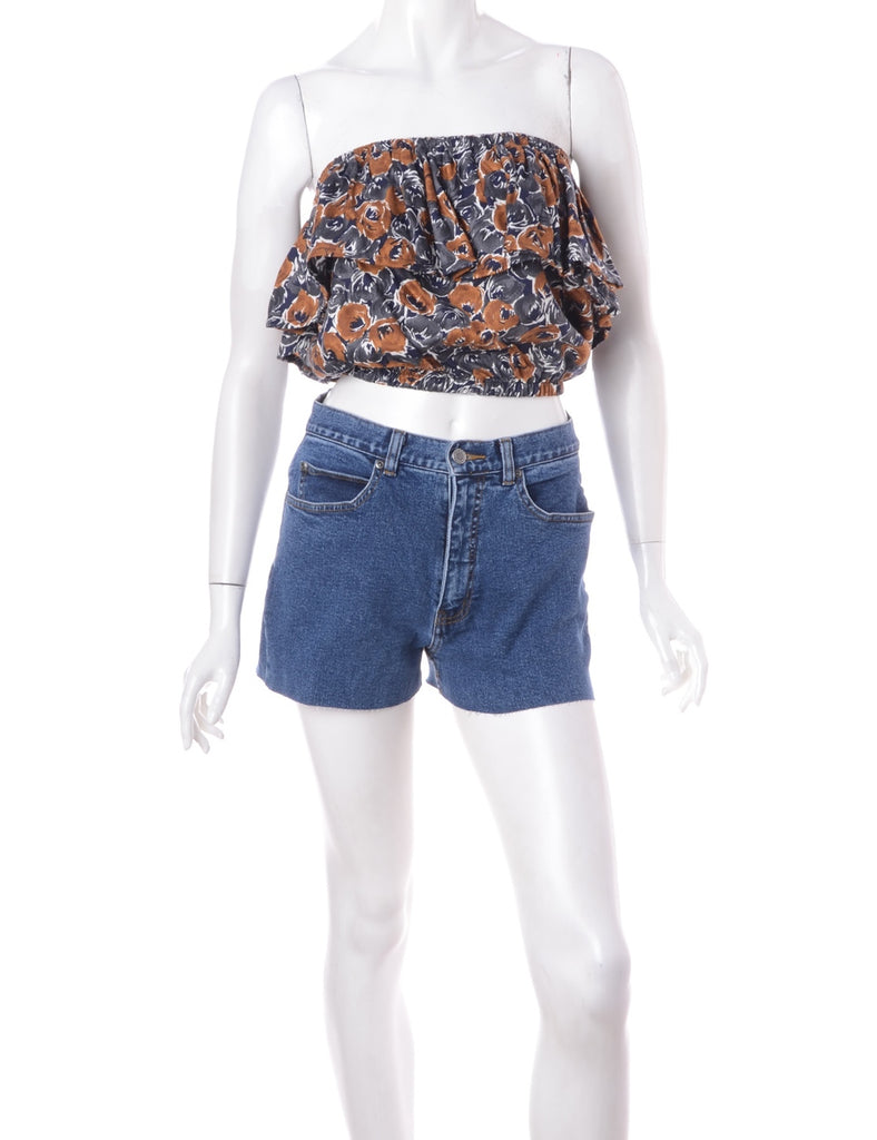 Beyond Retro Label Label Penelope Crop Frill Top