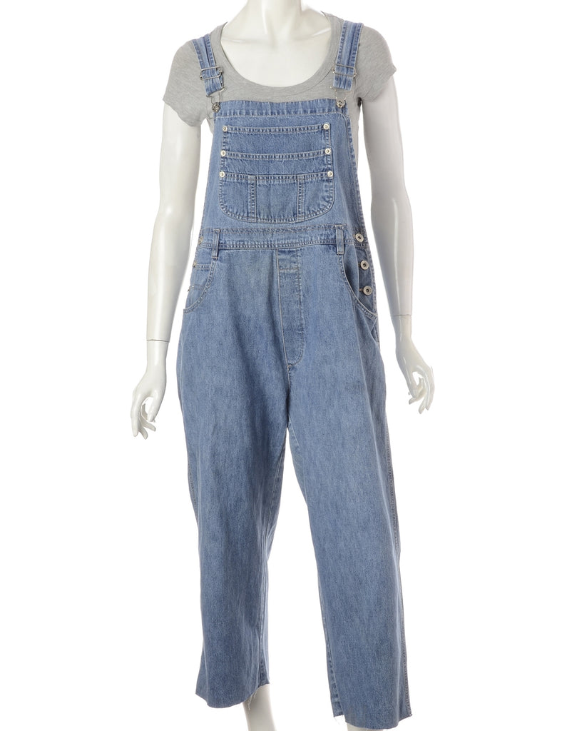 Beyond Retro Label Label Pinafore Cropped Dungaree