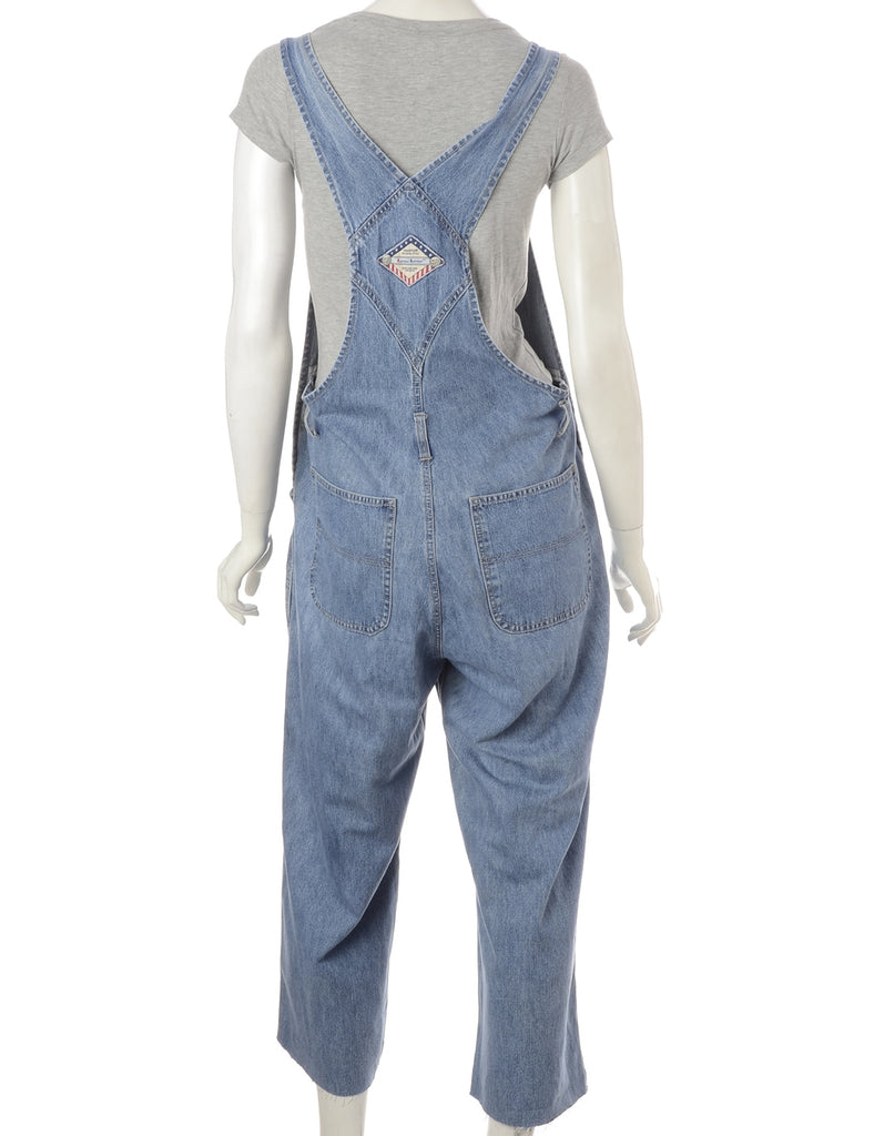 Beyond Retro Label Label Pinafore Cropped Dungaree