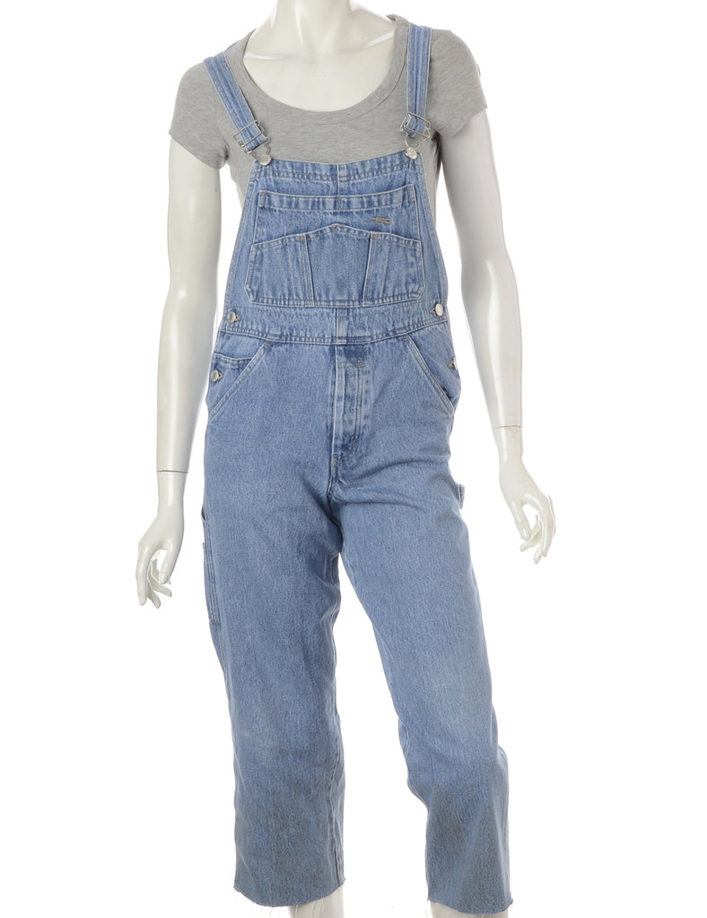 Beyond Retro Label Label Pinafore Cropped Dungarees