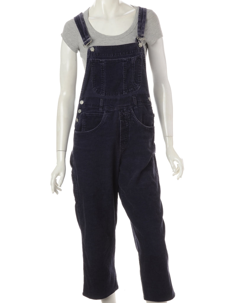 Beyond Retro Label Label Pinafore Cropped Dungarees