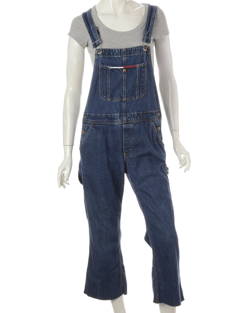 Beyond Retro Label Label Pinafore Cropped Dungarees
