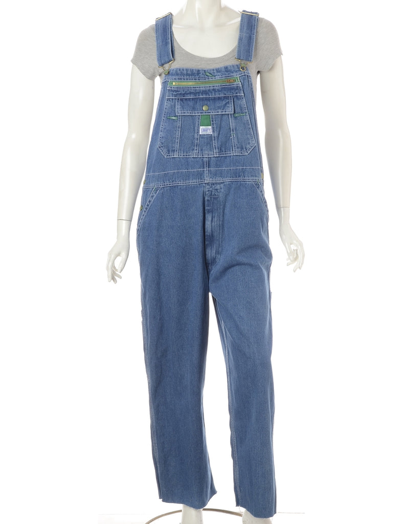 Beyond Retro Label Label Pinafore Cropped Dungarees