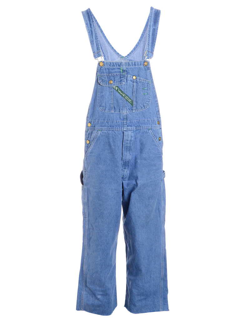 Beyond Retro Label Label Pinafore Cropped Dungarees