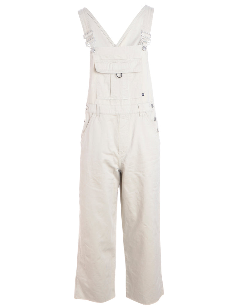 Beyond Retro Label Label Pinafore Cropped Dungarees