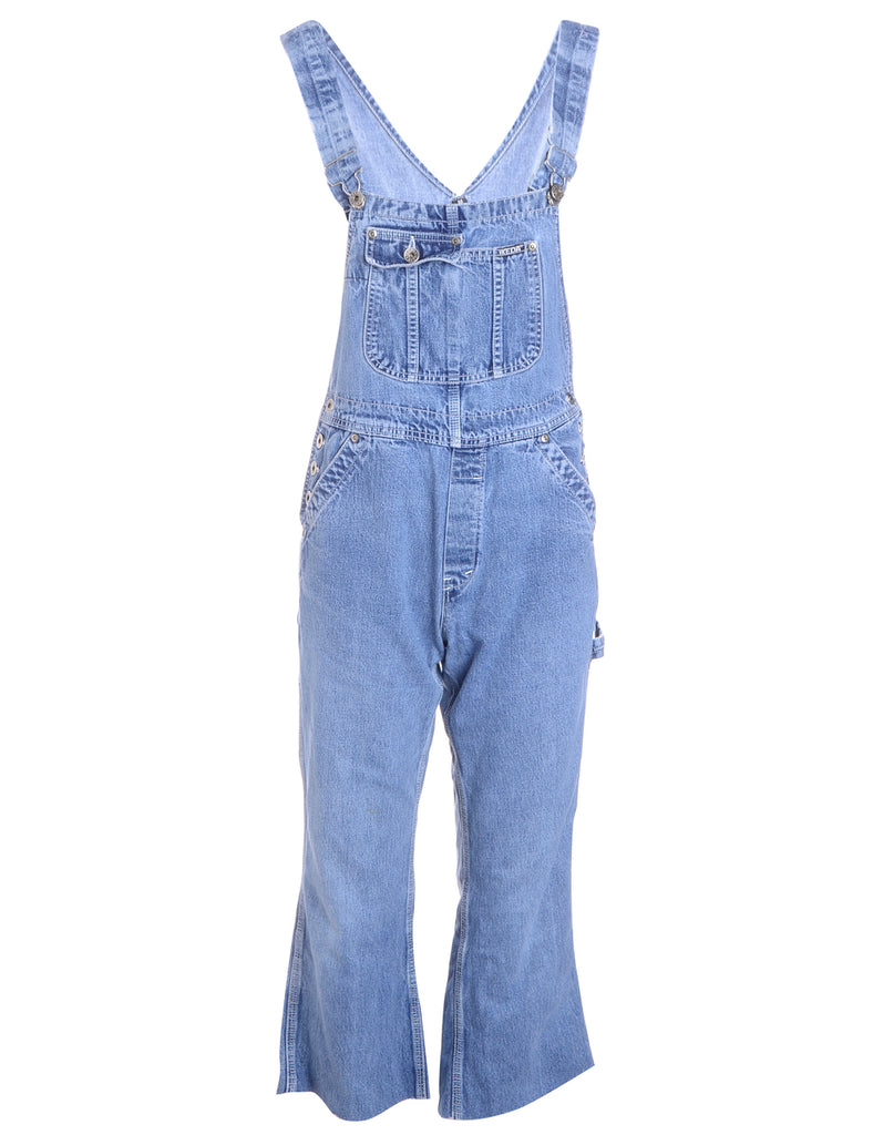 Beyond Retro Label Label Pinafore Cropped Dungarees