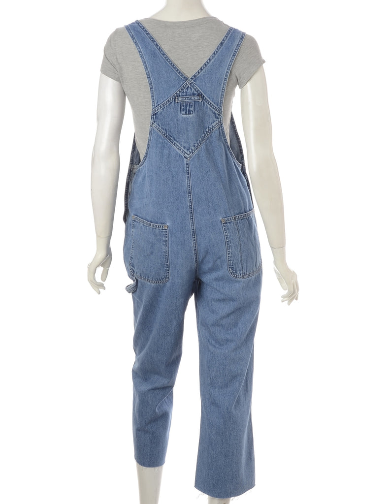 Beyond Retro Label Label Pinafore Cropped Dungarees