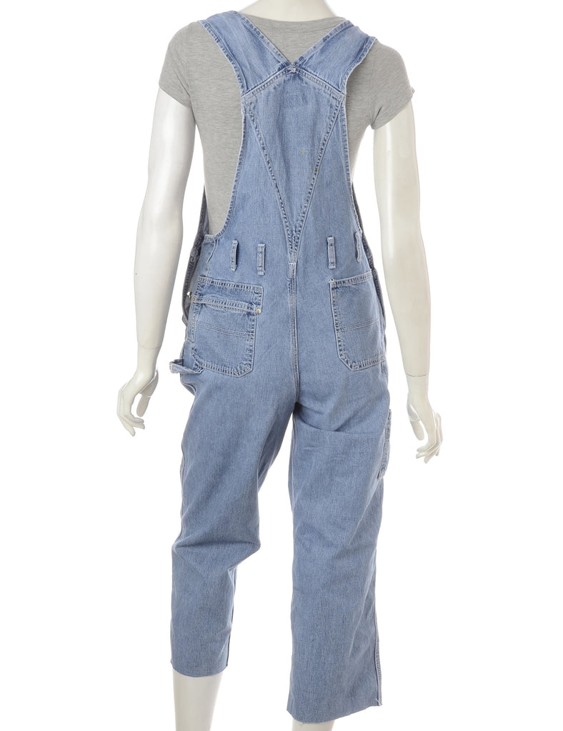 Beyond Retro Label Label Pinafore Cropped Dungarees