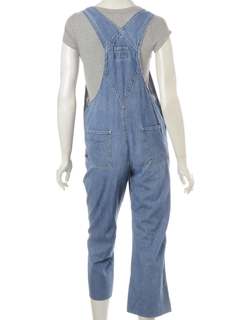 Beyond Retro Label Label Pinafore Cropped Dungarees