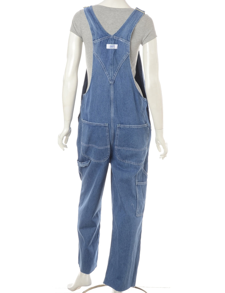 Beyond Retro Label Label Pinafore Cropped Dungarees