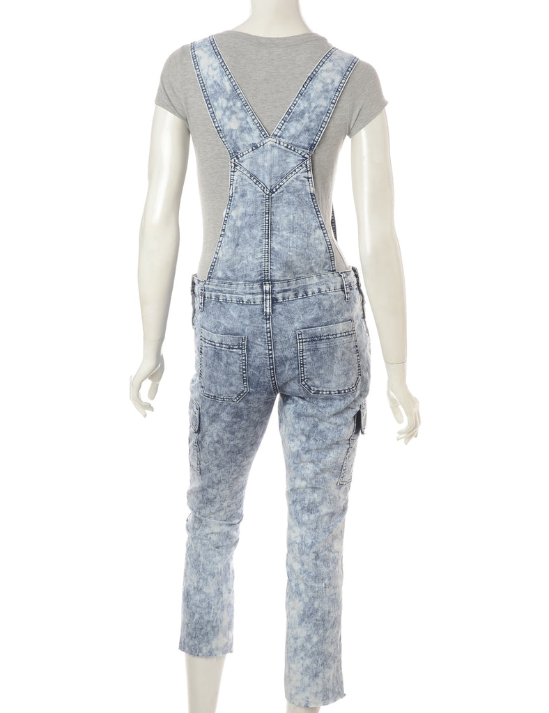 Beyond Retro Label Label Pinafore Cropped Dungarees