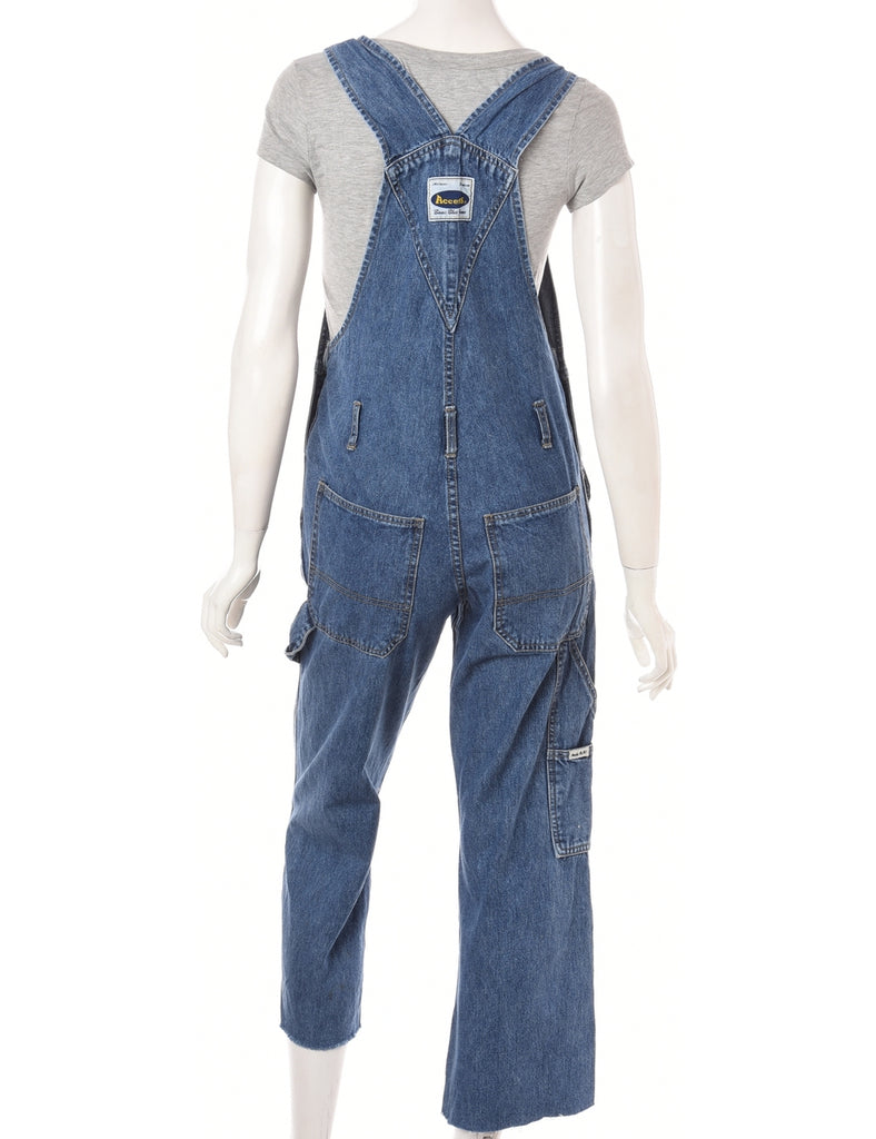 Beyond Retro Label Label Pinafore Cropped Dungarees