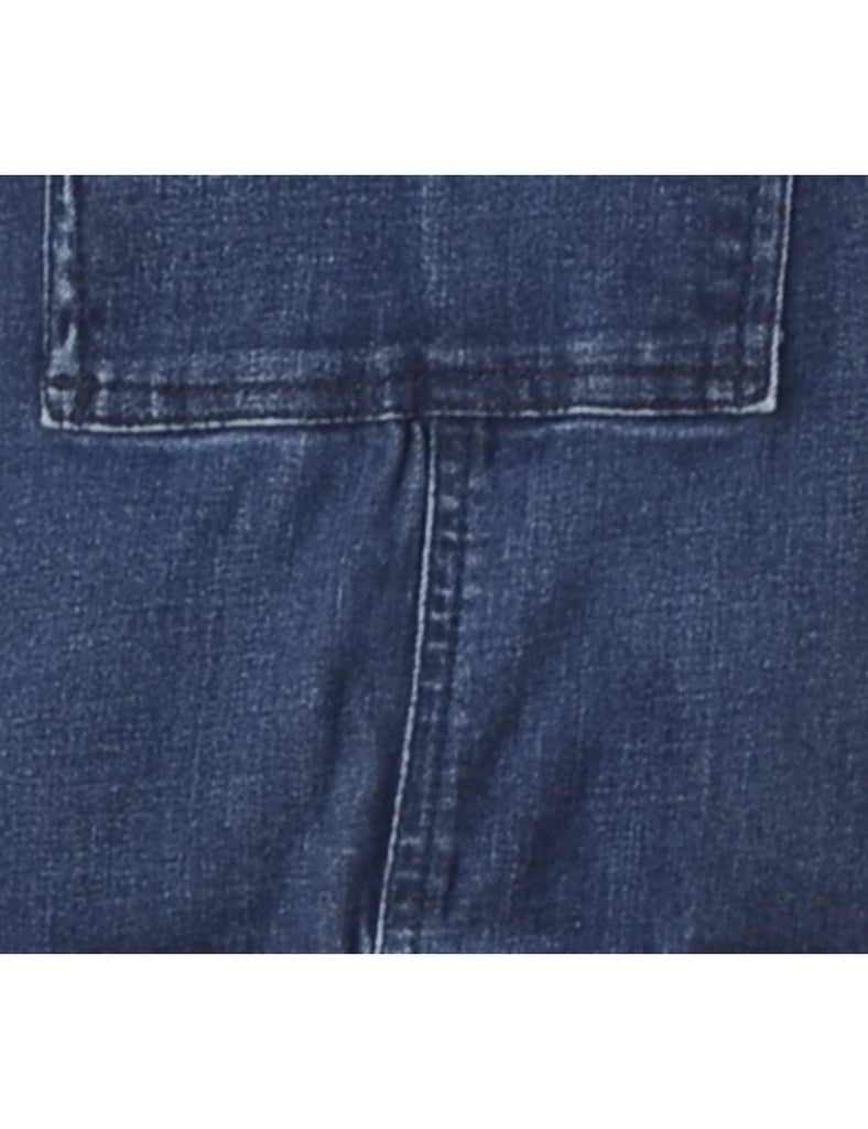 Beyond Retro Label Label Pinafore Cropped Dungarees