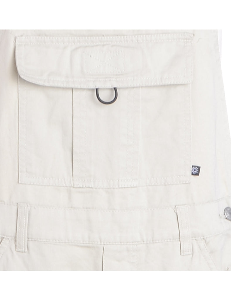 Beyond Retro Label Label Pinafore Cropped Dungarees