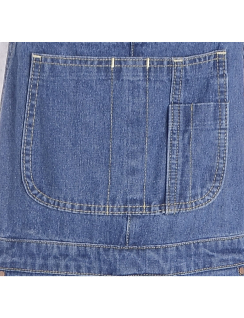 Beyond Retro Label Label Pinafore Cropped Dungarees