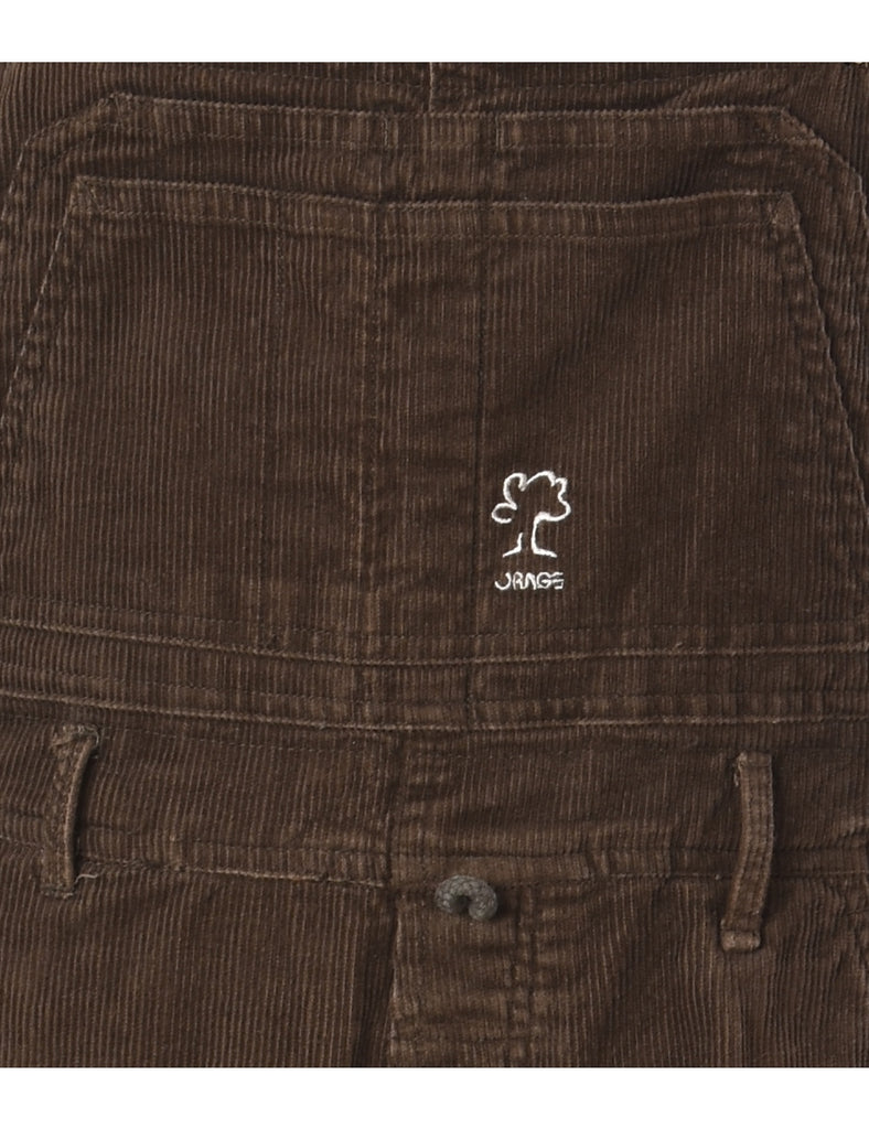 Beyond Retro Label Label Pinafore Cropped Dungarees